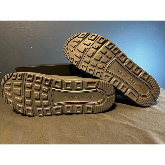 Armani Exchange Men Sneakers with Logo shoes size 11 Gray new with box main image 6